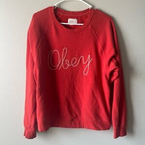 Obey Red Sweatshirt
